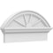 Ekena Millwork Segment Arch 4 Spoke Architectural Grade PVC Combination Pediment, 26"W x 13-3/8"H x 2-3/4"P PEDPC026X135SEG04 - alternate 1